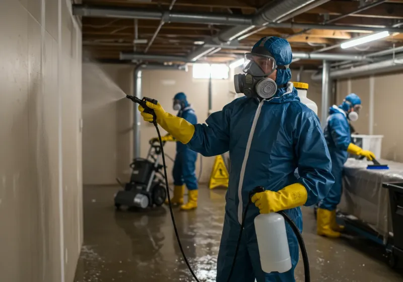 Basement Sanitization and Antimicrobial Treatment process in Grand Canyon, AZ